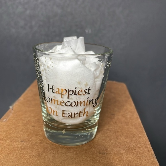 DISNEYLAND 50 Years Gold Accent “Happiest Homecoming On Earth” Shot glass - Picture 3 of 10
